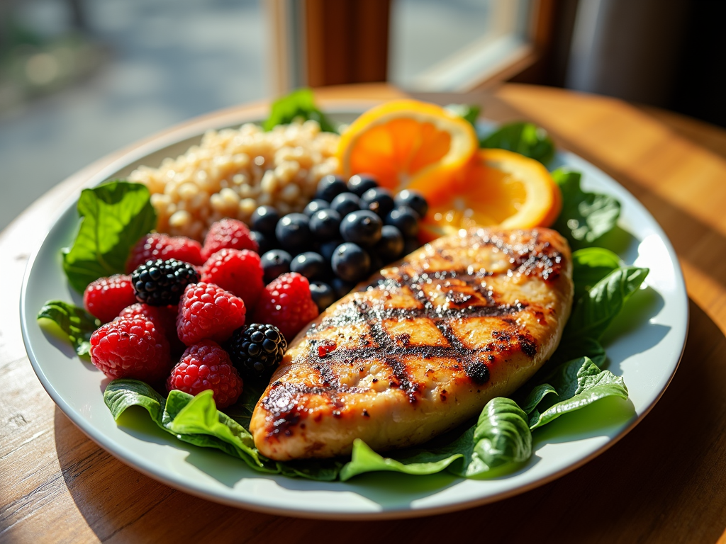 A healthy meal rich in fertility-boosting nutrients.