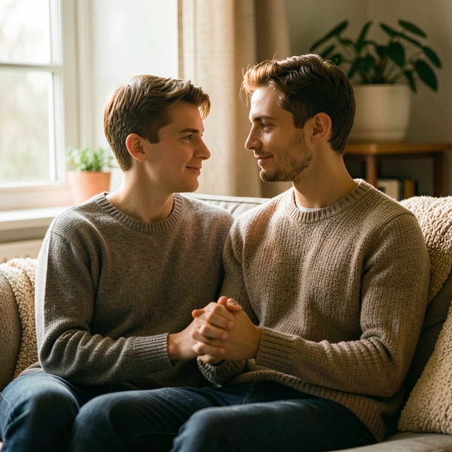 Couple supporting each other through the emotional challenges of infertility
