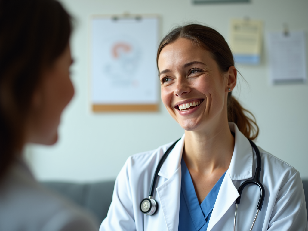 Fertility doctor consulting with patient