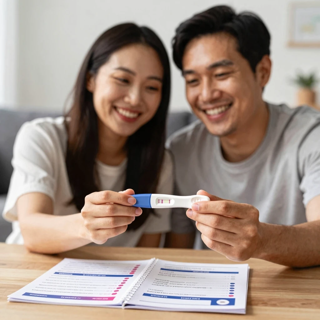 Couple celebrating successful fertility treatment