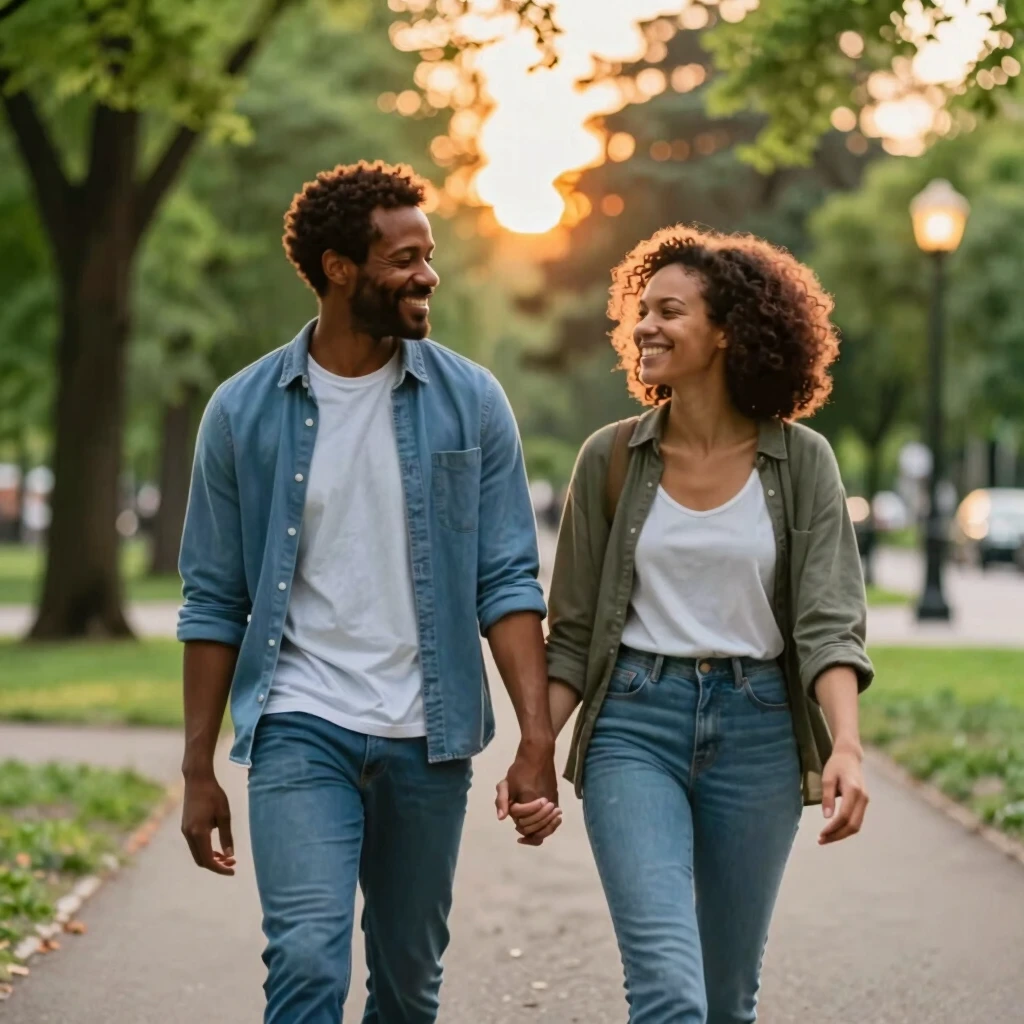 Couple sharing a moment of hope and connection on their path through infertility
