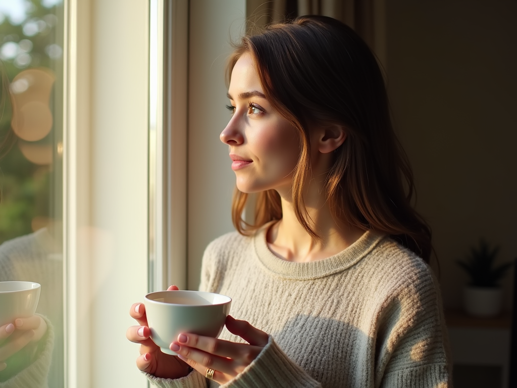 Woman reflecting on her fertility experience
