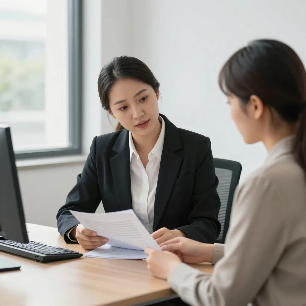 Single woman consulting a reproductive law attorney about donor agreements