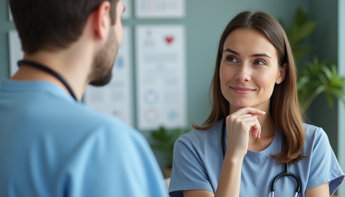 A patient and doctor discussing fertility preservation options, highlighting the importance of support and guidance.