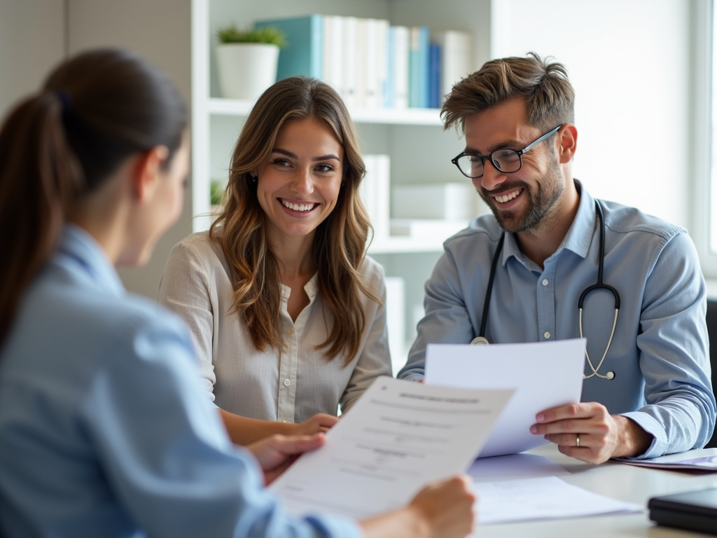 Couple planning fertility treatment