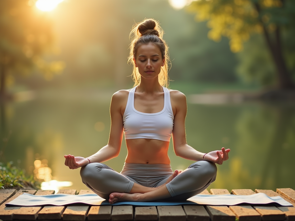 A woman practicing yoga, demonstrating the role of stress management in fertility enhancement.