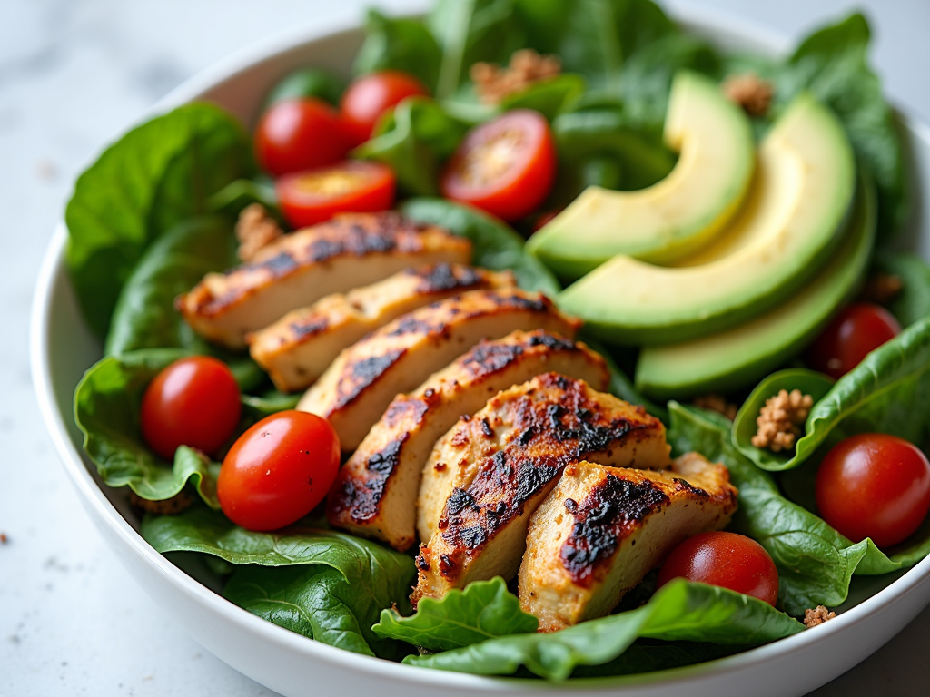 Healthy salad for PCOS management