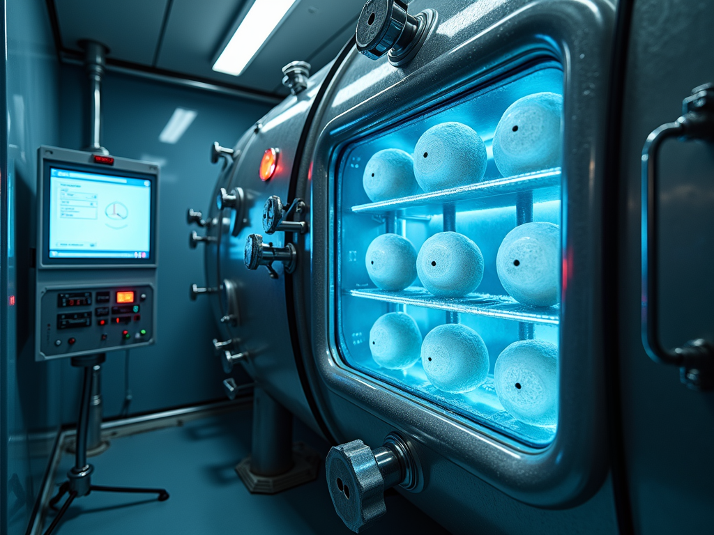 Automated cryogenic storage tank for embryos in a fertility clinic