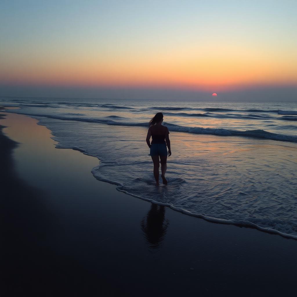 A calming beach walk to recharge during fertility treatments.