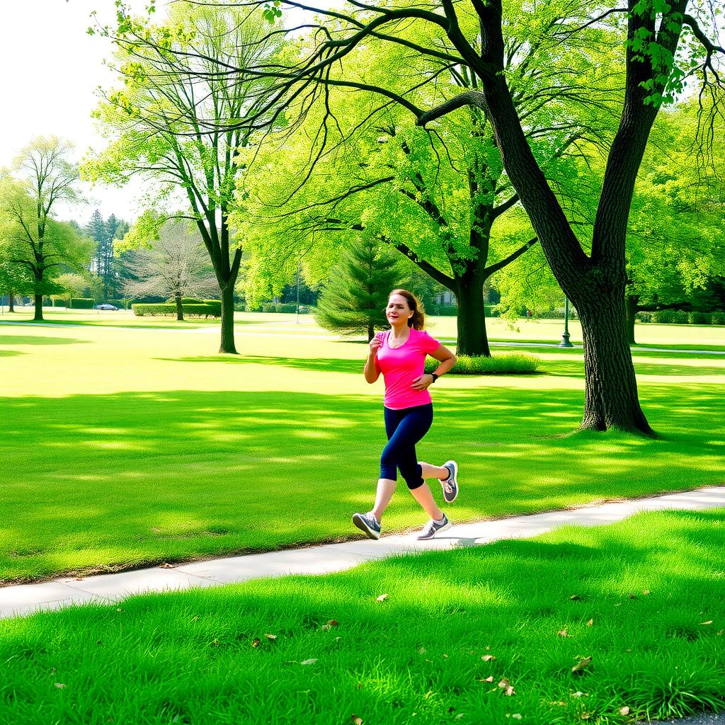 A peaceful outdoor scene illustrating the importance of a healthy lifestyle.