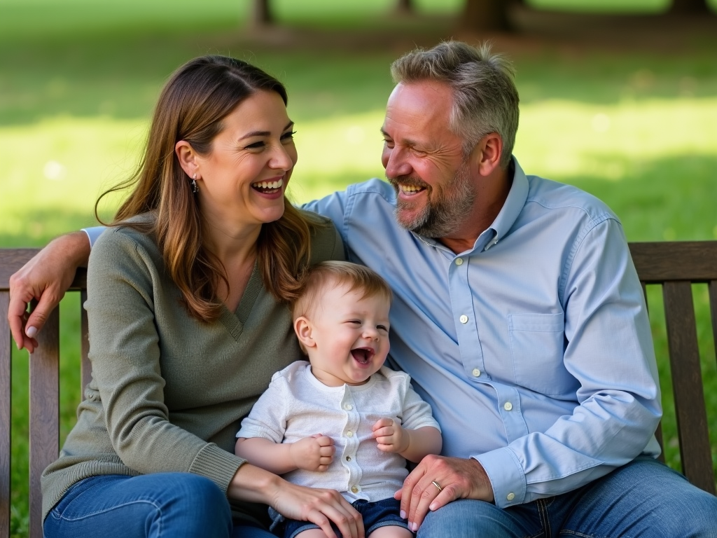 John’s family enjoying a day out, thanks to sperm banking