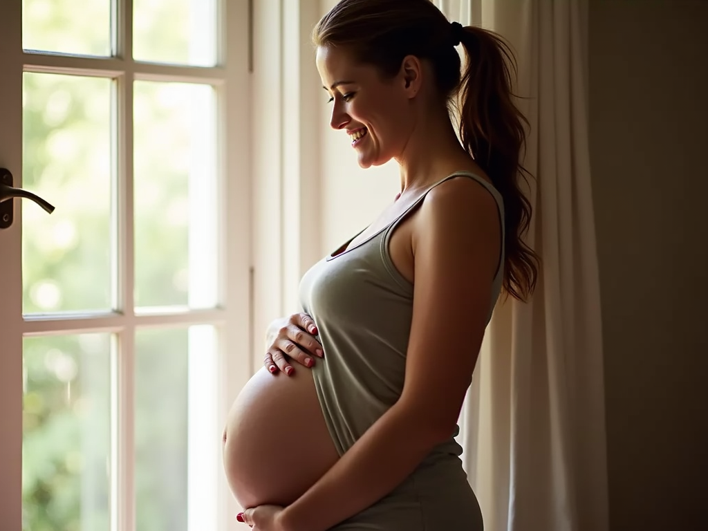 Pregnant woman after successful ovulation induction