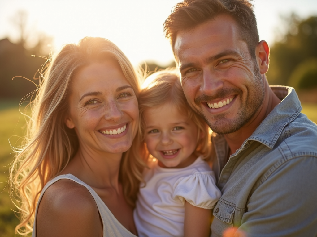 Family after successful fertility treatment