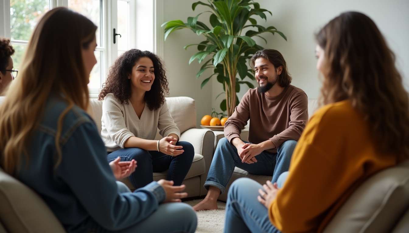 Fertility support group meeting