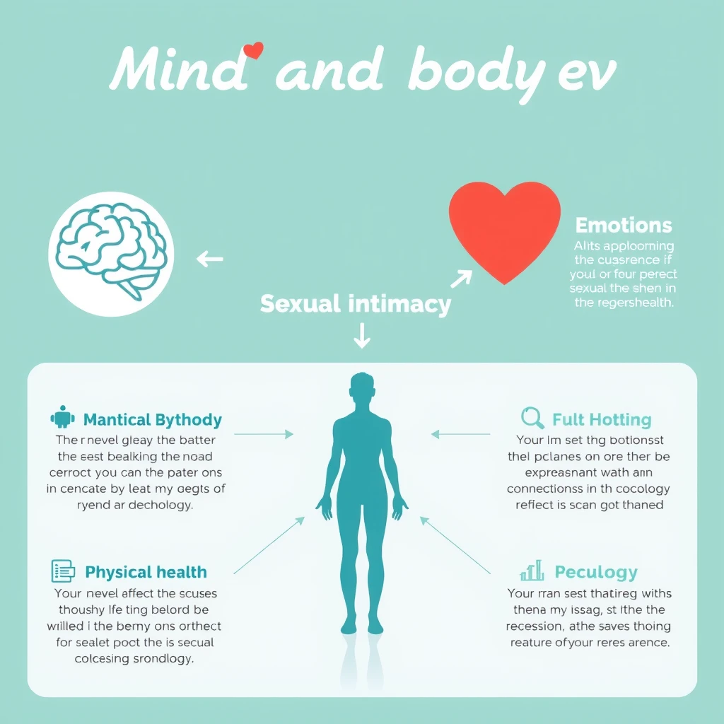 Illustration showing mind and body connection in sexual health and intimacy