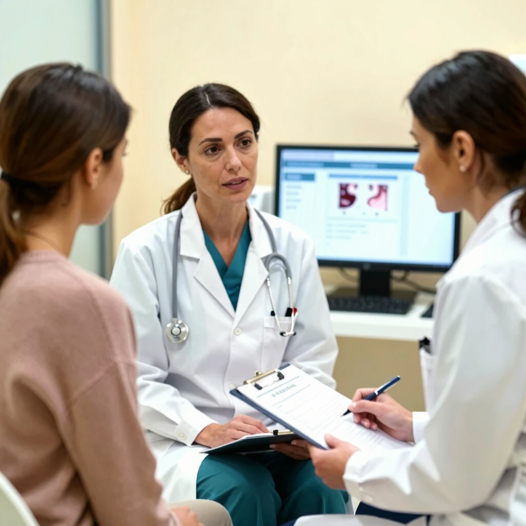 Doctor consulting with patient about fertility preservation options