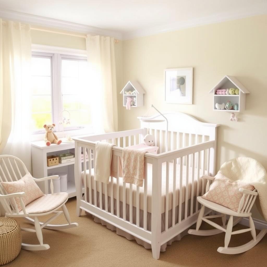 Cozy nursery prepared for a newborn