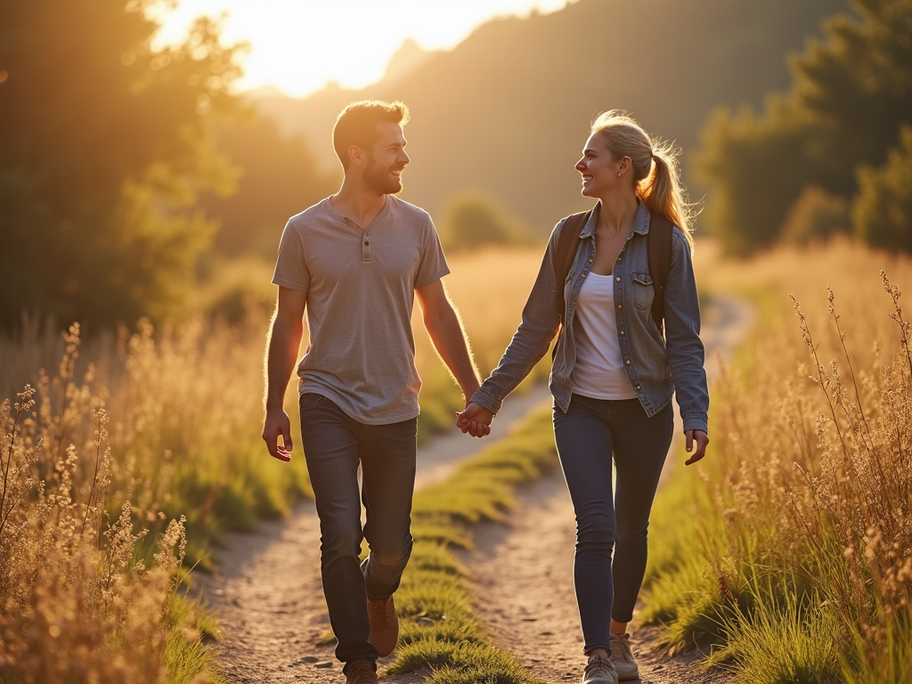 Couple supporting each other during IVF