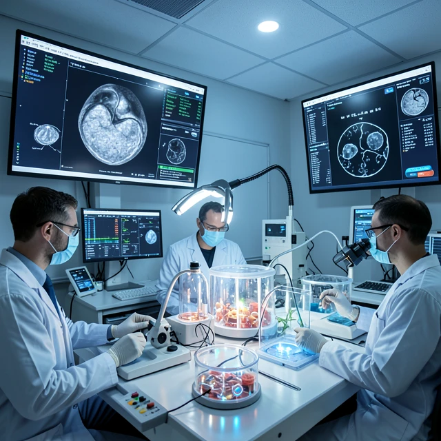 Advanced IVF laboratory with AI technology supporting reproductive advancements