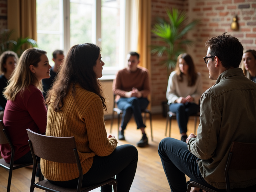 Infertility support group meeting