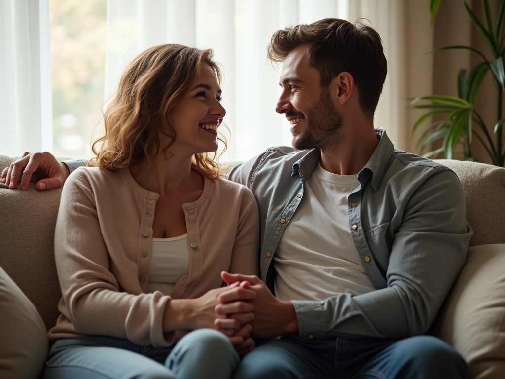 A couple holding hands, showing support and connection during a difficult time.