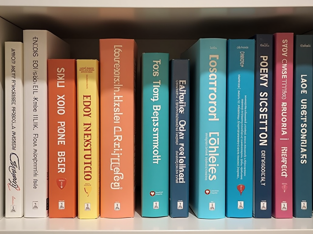 A bookshelf filled with books and resources on cancer support and fertility preservation.