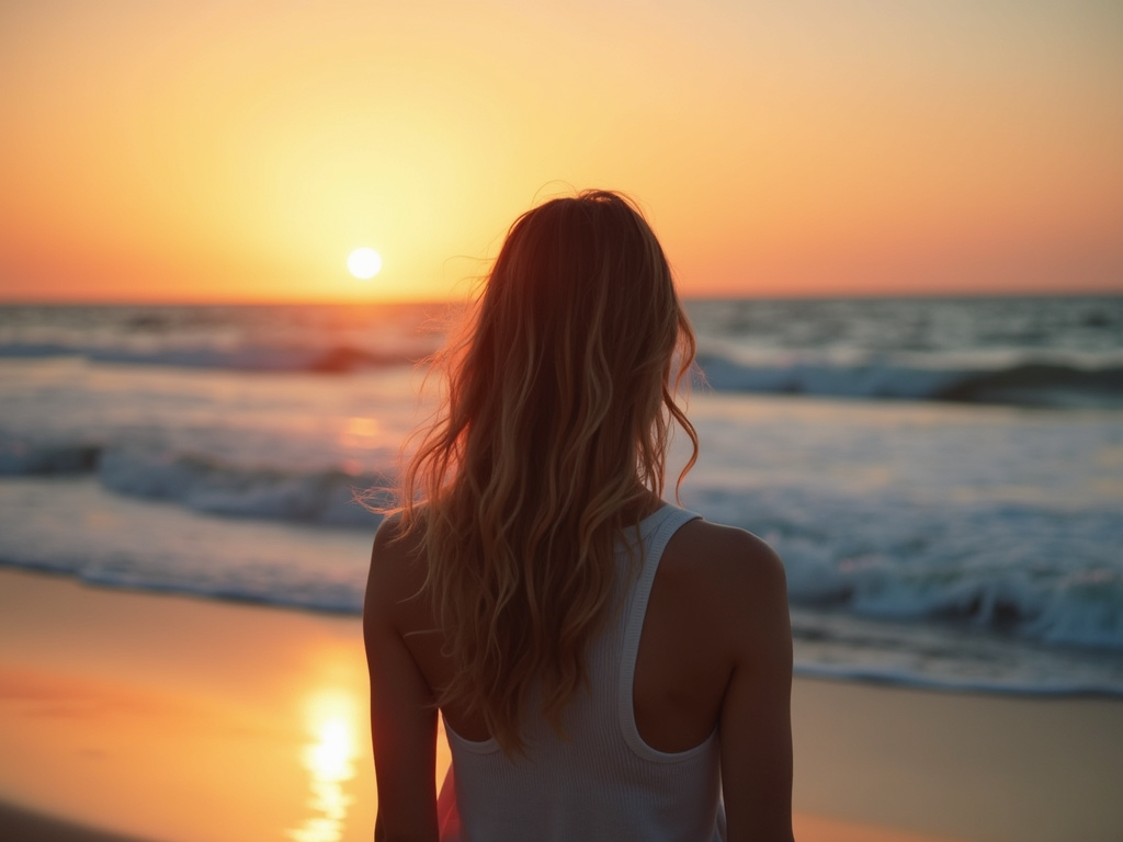Woman finding peace and hope