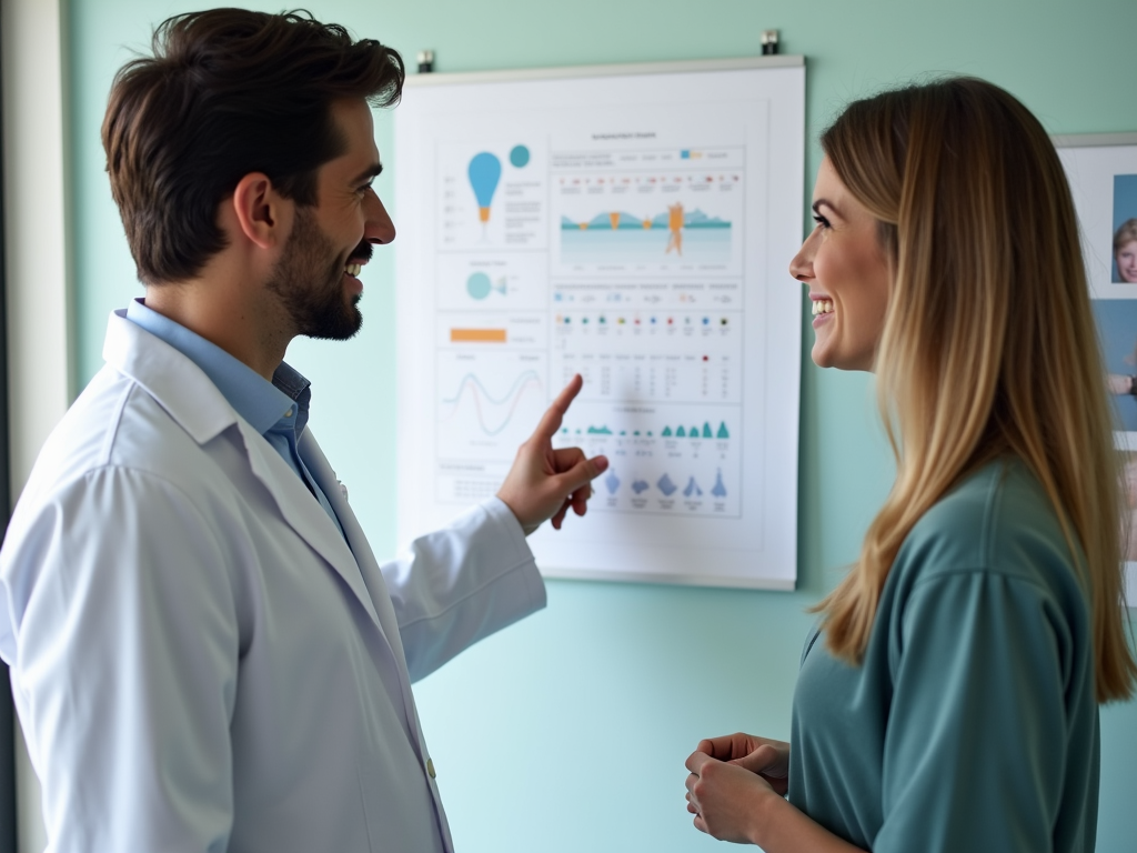 Doctor and patient discussing fertility treatments