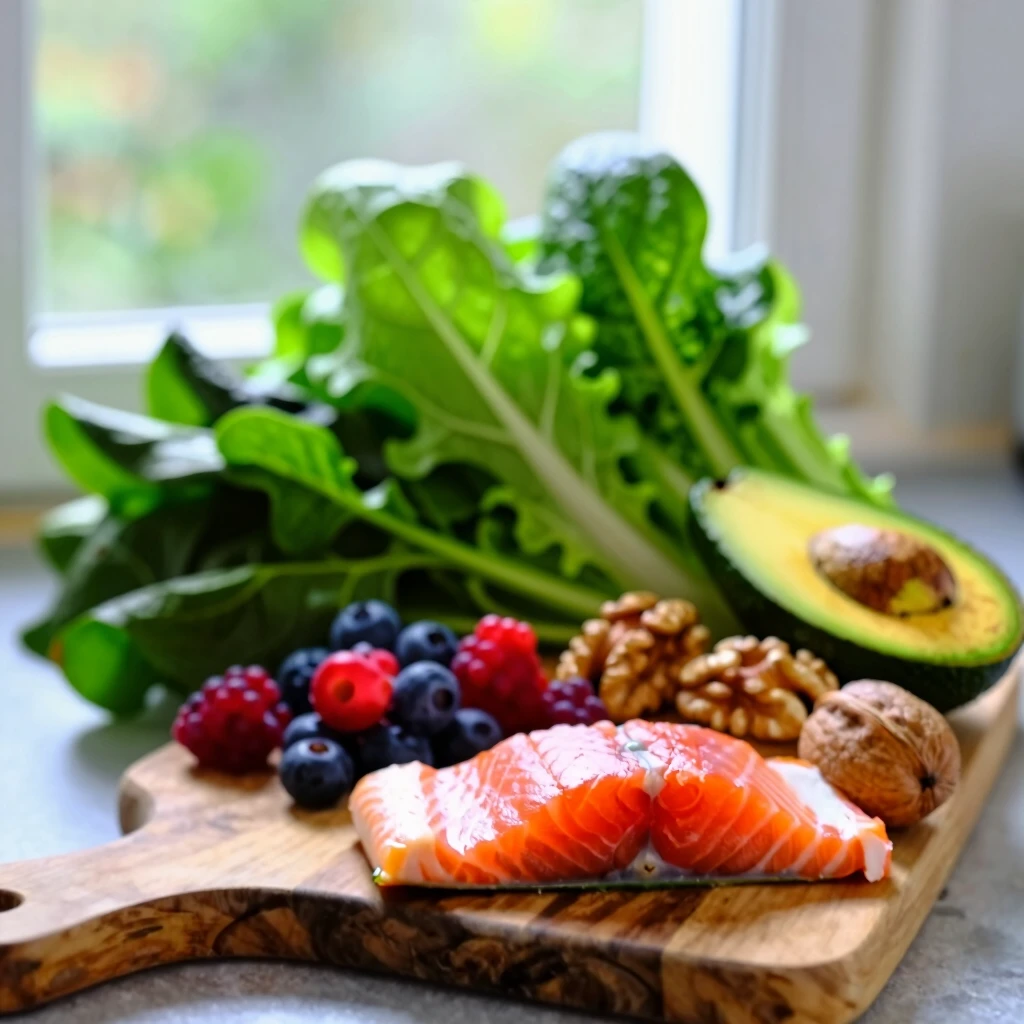 Colorful array of fertility-boosting foods