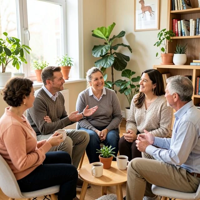 Infertility support group providing emotional encouragement