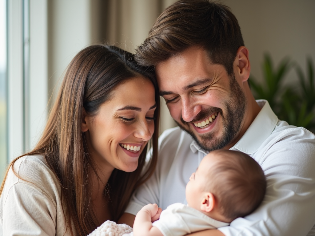A happy family enjoying the benefits of fertility preservation.