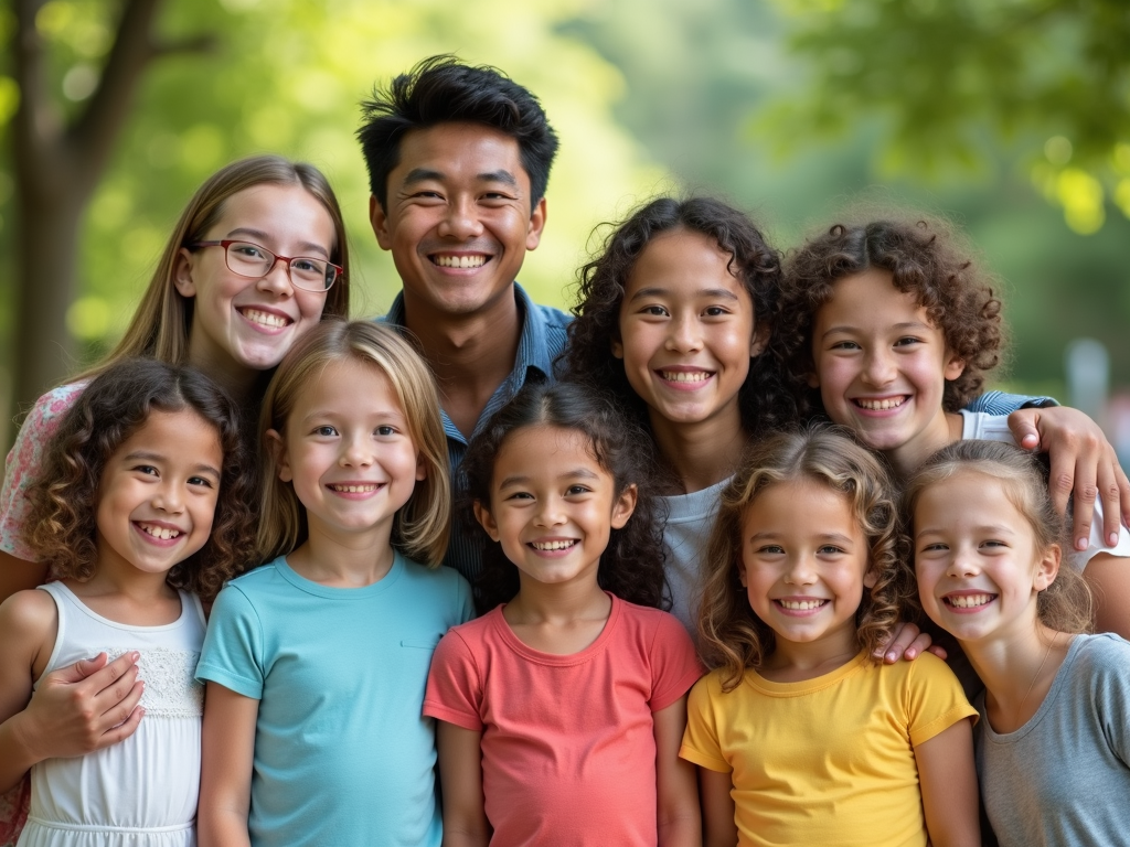 Families celebrating life after successful fertility treatments.