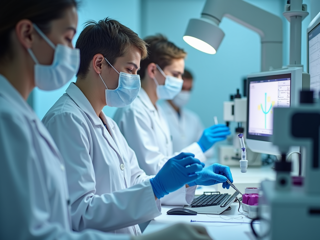 Fertility specialists at work