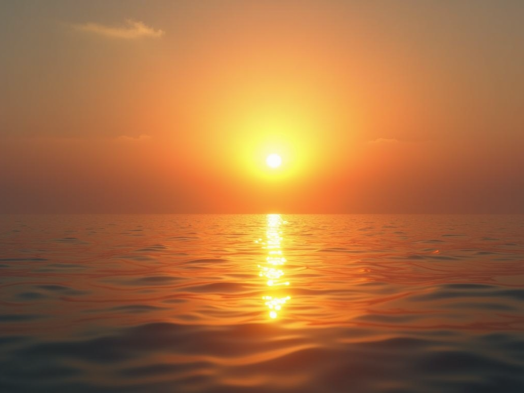Sunrise over ocean symbolizing hope