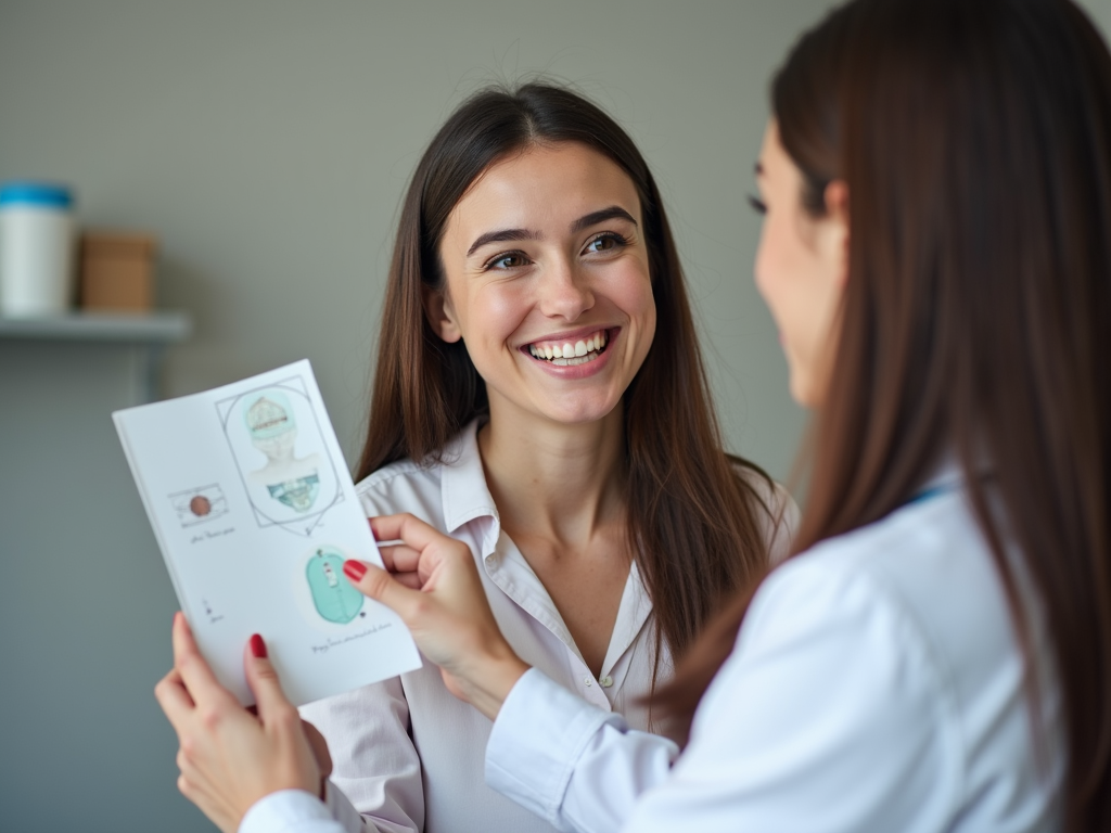 Doctor discussing egg freezing with a patient