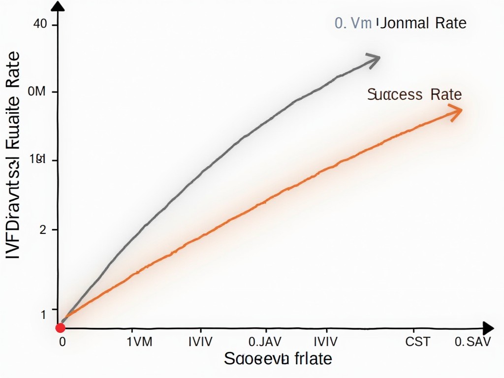 Graph comparing costs and success rates of IVM and traditional IVF methods.