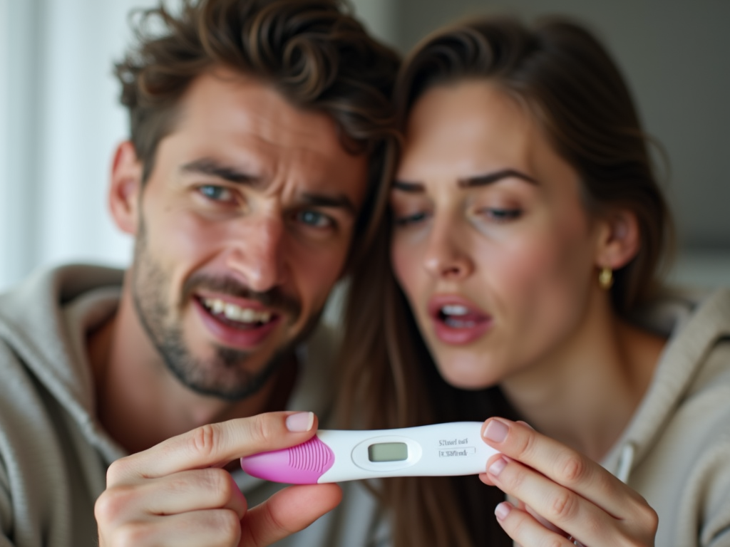 A hopeful yet nervous moment in the infertility journey.