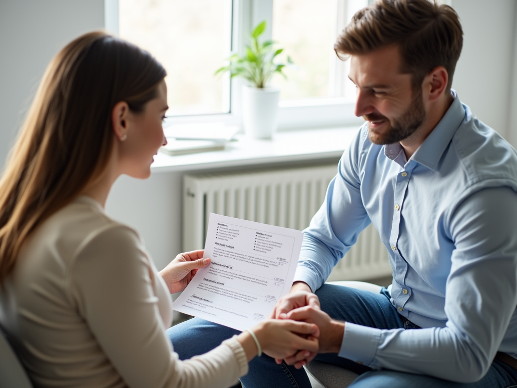 Couple at a fertility consultation