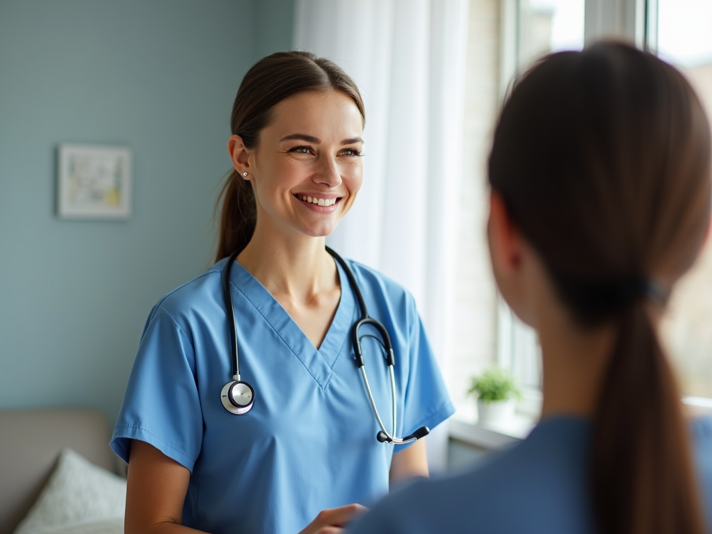 Nurse supporting a fertility patient