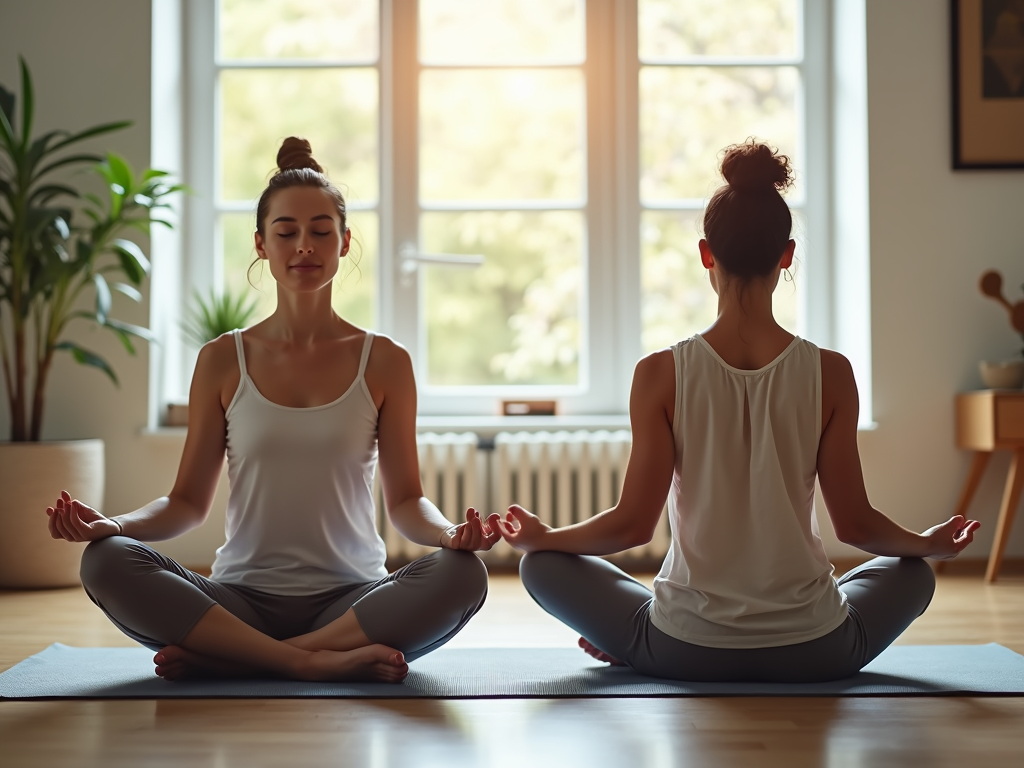 Couple practicing mindfulness