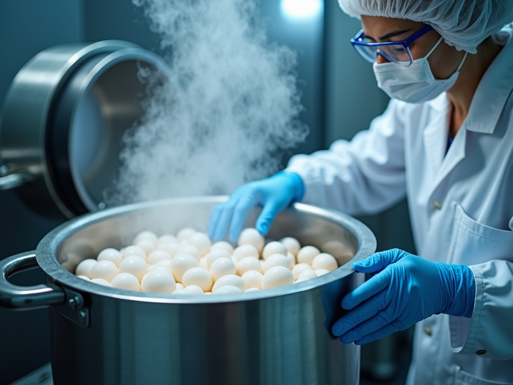 Egg freezing process