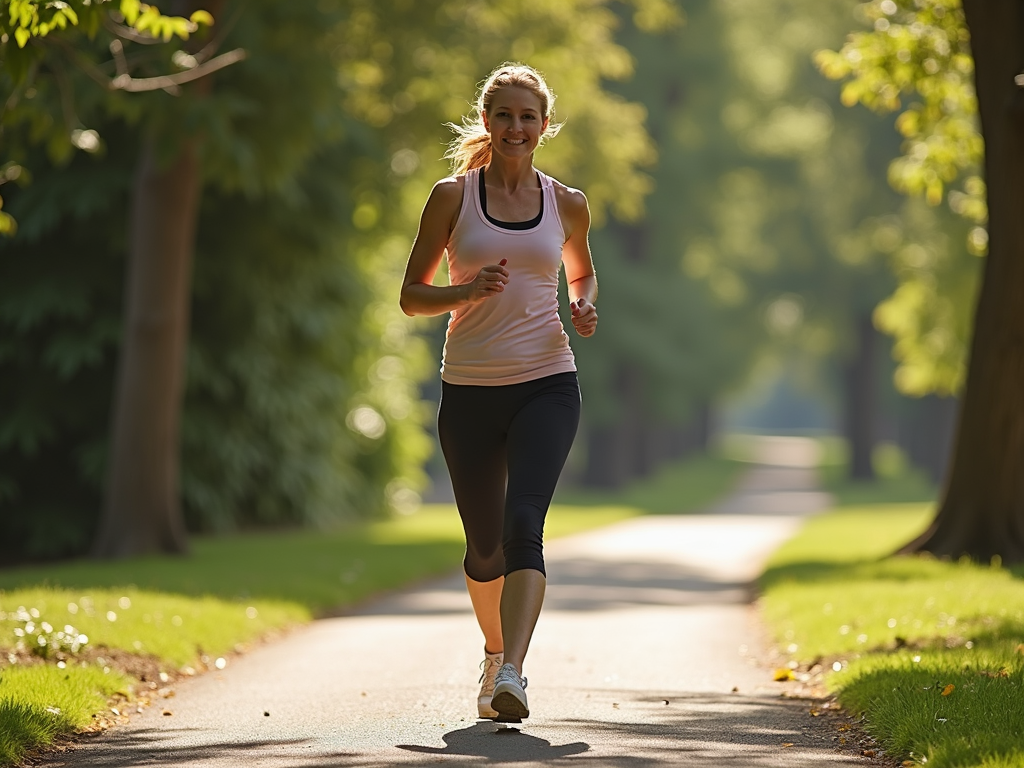 Woman walking for fertility