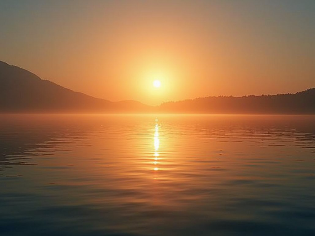 A sunrise over water, offering hope for those facing infertility.