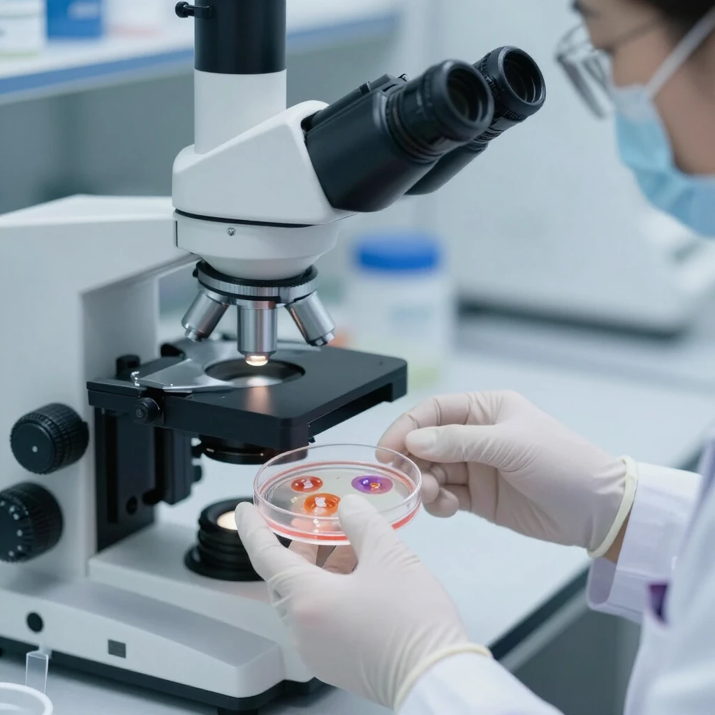 IVF procedure in a fertility lab