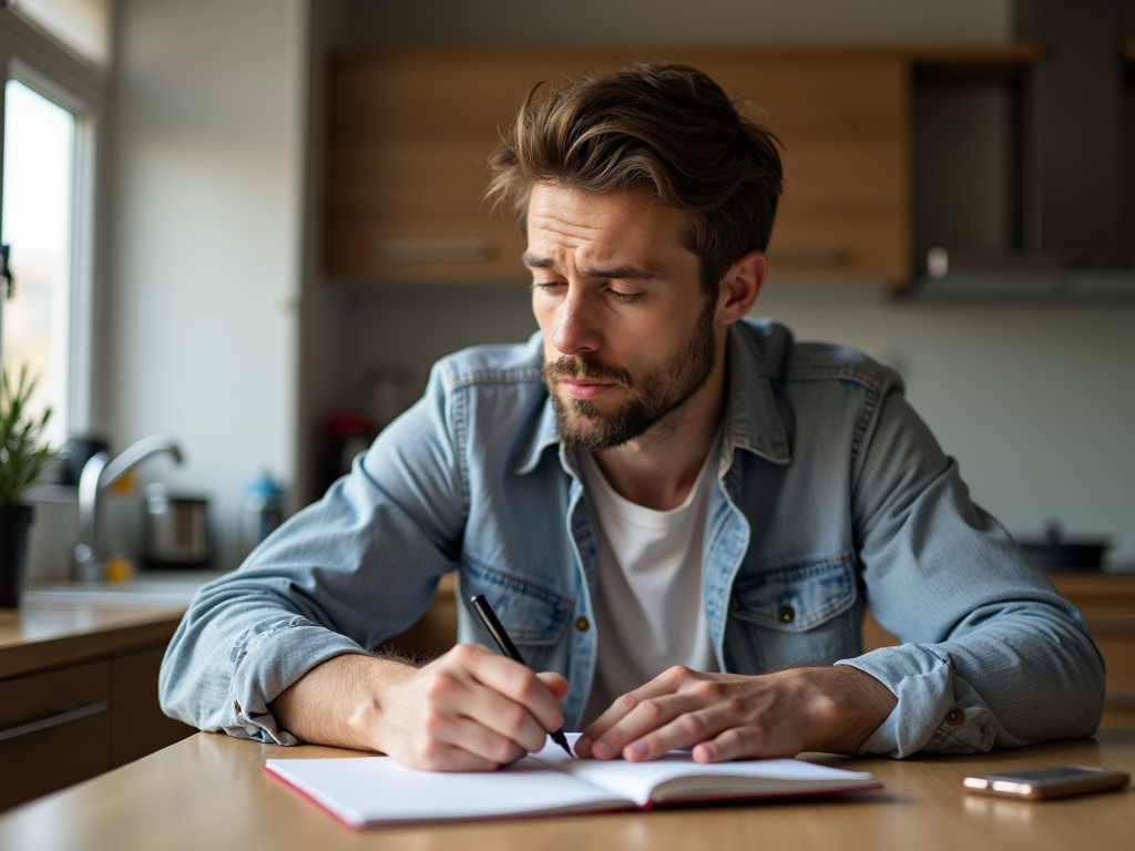 Man reflecting on sperm banking experience