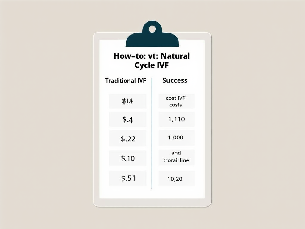 Traditional vs. natural cycle IVF comparison table