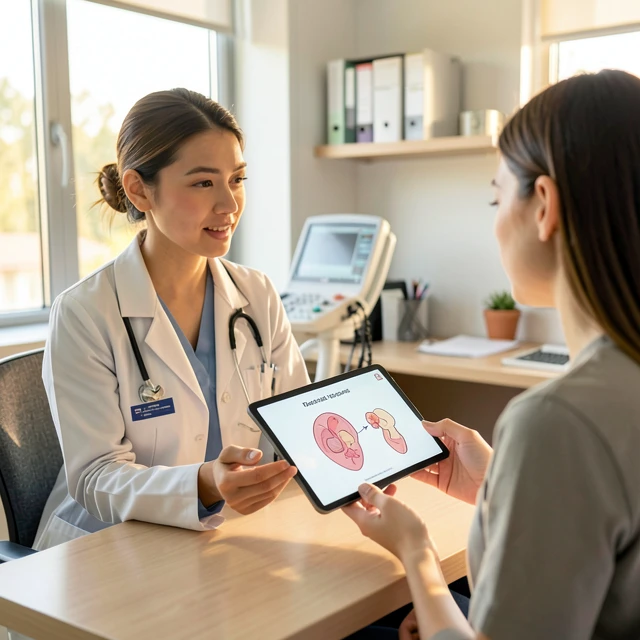 Doctor discussing fertility preservation options with patient