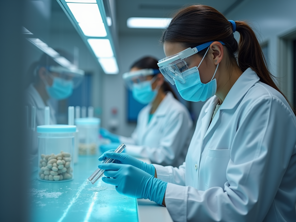 Technician working with frozen fertility preservation samples.