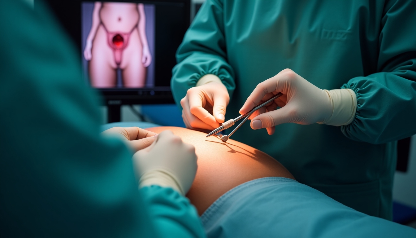 Laparoscopy procedure for endometriosis diagnosis