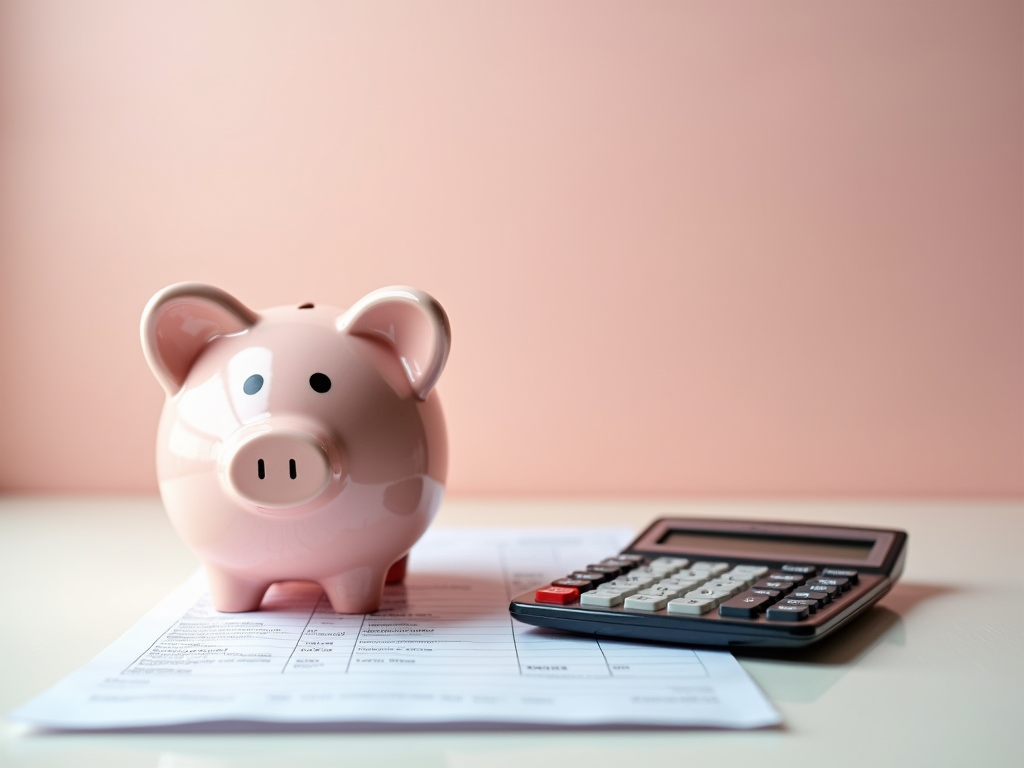 Piggy bank and medical bill for egg freezing costs